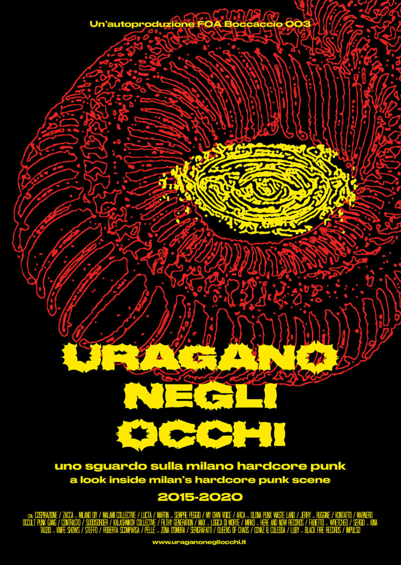 URAGANO EGLI OCCHI :Film e Zines della Milano hardcore 2015-2020